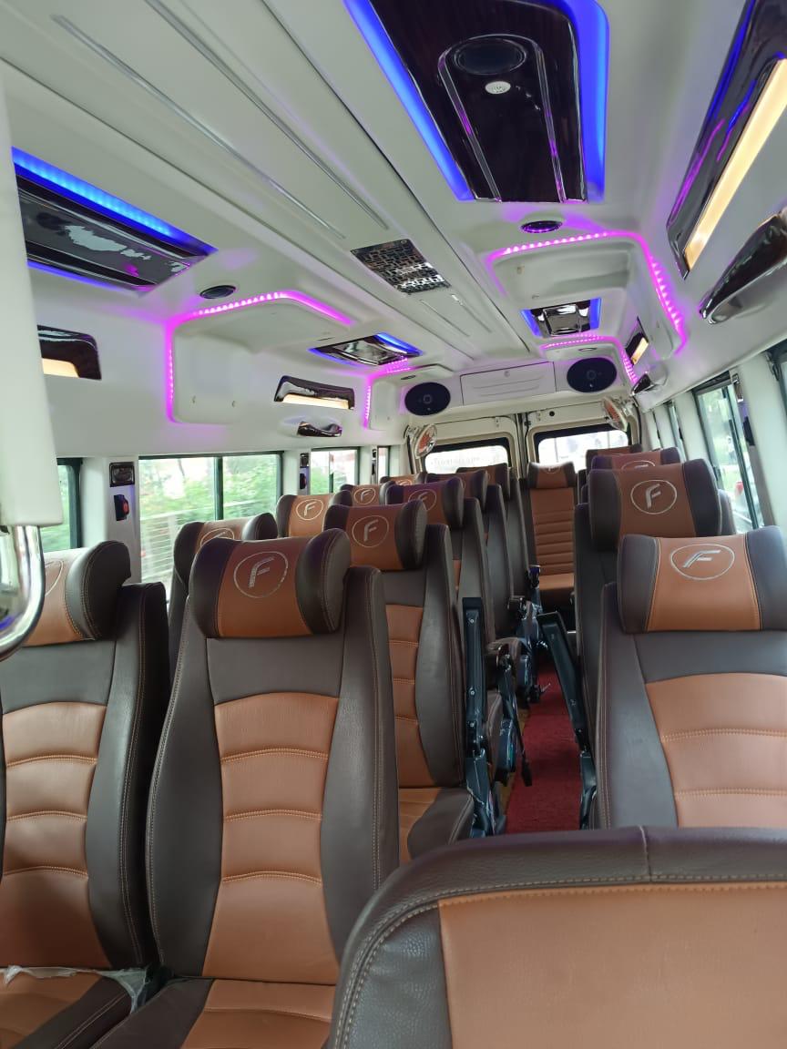Tempo Traveller Interior 2x1 Luxury Seating